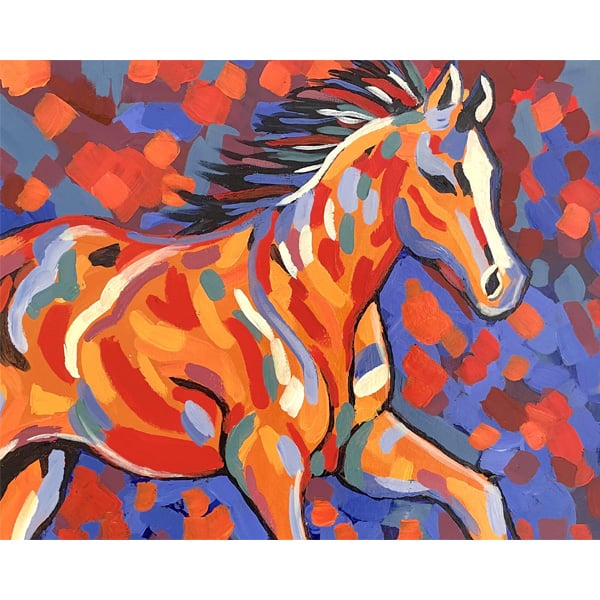 Vibrant Horse by Denise Schmitz