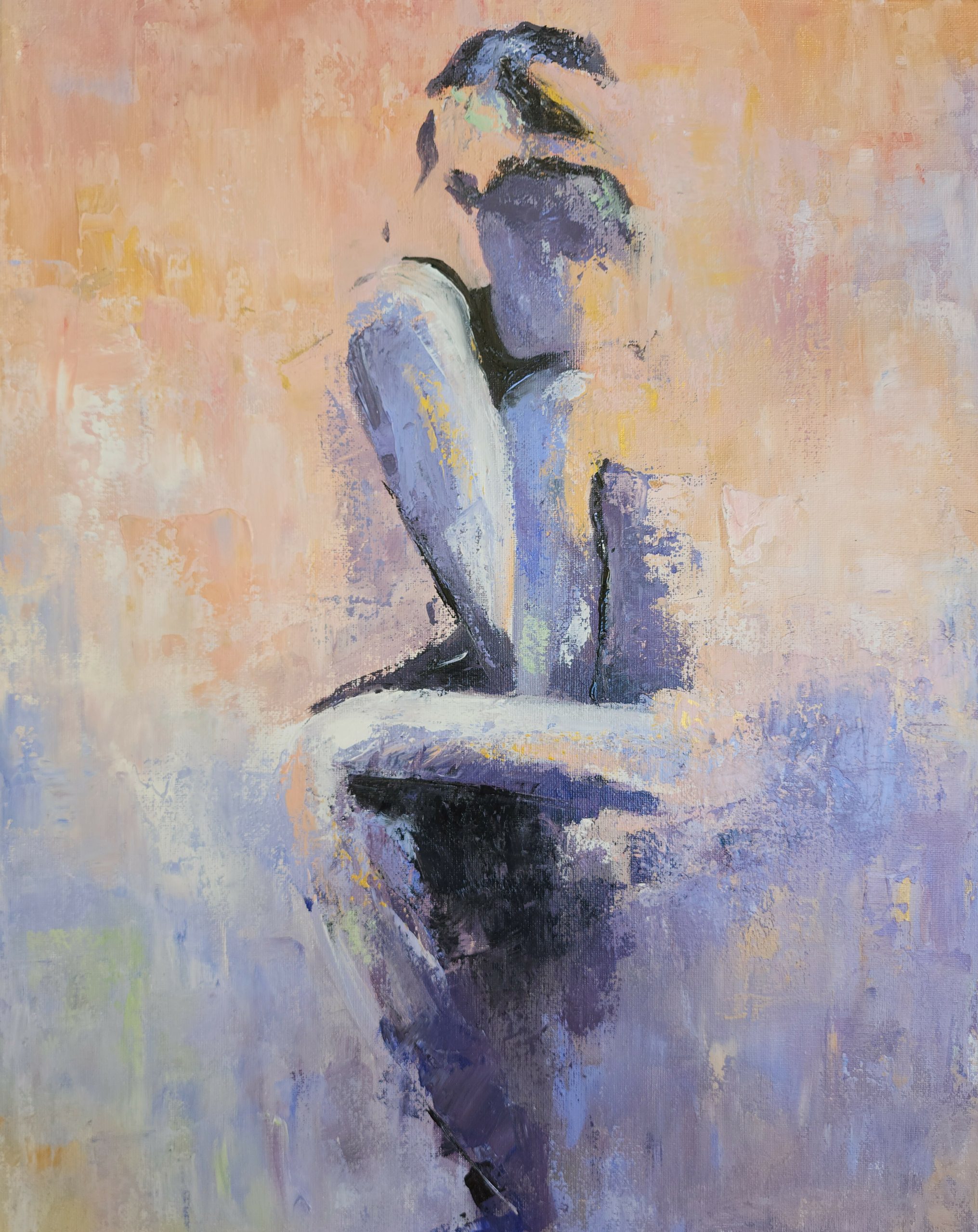 edited image for an abstract embrace